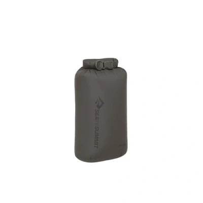 Image of Sea to Summit Lightweight Dry Bag S 5L Waterproof Storage Roll Top Closure Recycled Fabric Base Lash Point &amp; D Ring For Backpacking Kayaking 16.8 x 14 32cm Beluga Grey 50g