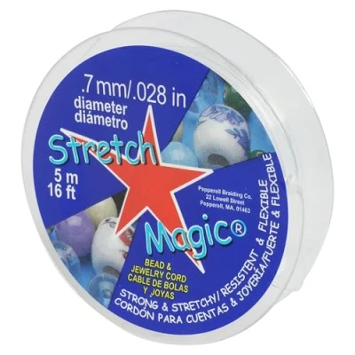 Image of Stretch Magic Pepperell SMF 1 5 0.7mm Bead and Jewelry Cord, 5m, Clear