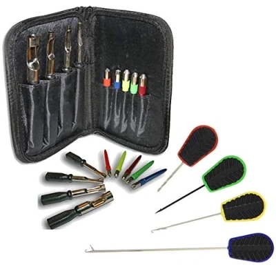 Image of 9 PIECE MEAT BREAD PUNCH SET + 4PC LIDSTERS BAITING NEEDLE CARP FISHING
