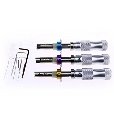 Image of TMP Go 3 Piece 7 Pin Tubular Lock Pick Tools with Longer Handle,7.0mm,7.5mm,7.8mm