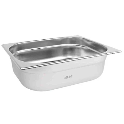 Image of eZone Gastronorm 1/2 Half Stainless Steel Bain Marie Food Container Pot Pan 100mm