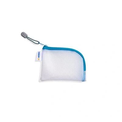 Image of HERMA 20247 Zip Pocket Travel Case A7 Transparent Blue Small Lockable Clear with Zip, Toiletry Bag for Mobile Phone, Charging Cable, Cosmetics, Pens, Keys