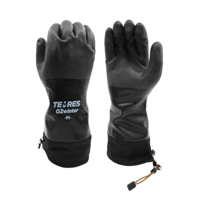 Image of SHOWA 282 02 Waterproof Breathable Insulated Work Glove with Extended Cuff, Black, Large