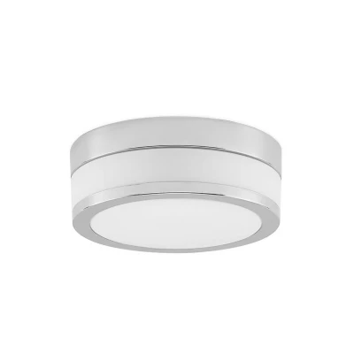 Image of Ceiling Light &#039;Flavi&#039; dimmable (Modern) in Silver Made of Glass for e.g. Bathroom (2 Sources, E27) from Lindby lamp, lamp