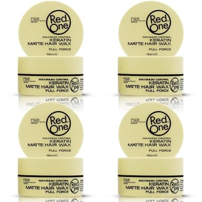Image of Redone Hair Styling Matte Wax Keratin 4x 150ml Full Force Maximum Control No Shine Women and Men 4 PCS