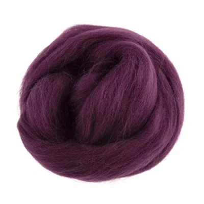 Image of Trimits Natural Felting Roving Wool, Mauve, 10 g