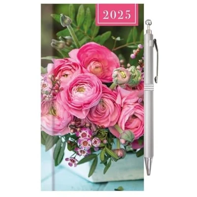 Image of 2025 Diary Slim Week to View Fashion Copper Foil Glossy Design (Just Living My Best Life)