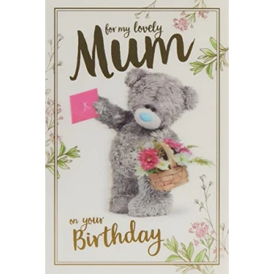 Image of Me to You Lovely Mum 3D Birthday Card,Mixed,Size:6x9,ALM93040