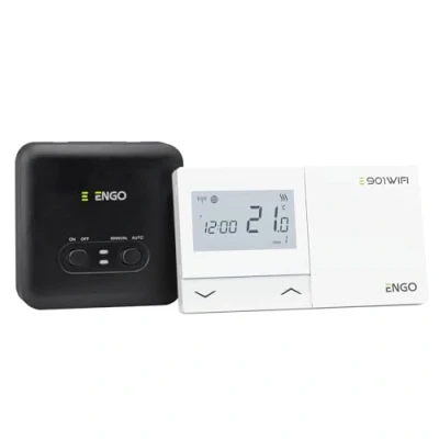 Image of ENGO E901WIFI Wireless Smart Thermostat 7 Day Programmable Wifi Heating Controller Alexa Google App Boiler Control