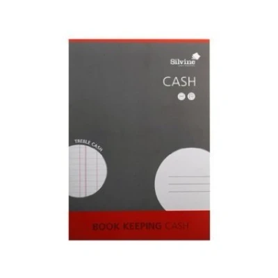 Image of 5x Silvine Book Keeping Pad A4 Treble Cash 32 Pages 16 Sheets