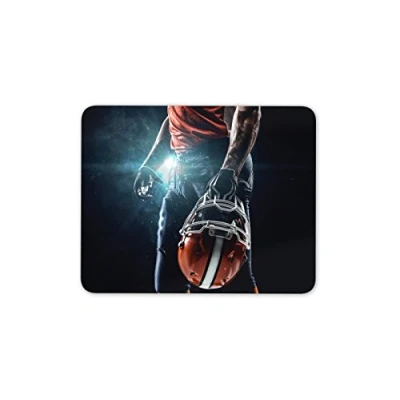 Image of Destination Vinyl Ltd American Football Player Mouse Mat Pad NFL Brother Dad Computer #8207