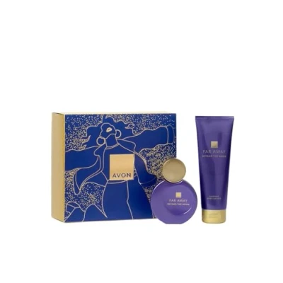 Image of Avon Far Away Beyond the Moon For Her Giftset wit Eau De Parfum 50ml and Body Lotion 125ml in a Gift Box, Oriental Floral Scent Notes, Long Lasting Formula, Cruelty Free