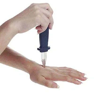 Image of Wendy Cai 1pc Trick Disappearing Dagger Knife Retractable Fake Plastic Blade Fun Joke Prank Halloween Prop Gag Magic Toy