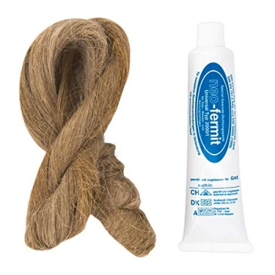 Image of Thread sealing set: hemp 50g coil + neo fermit paste 90g