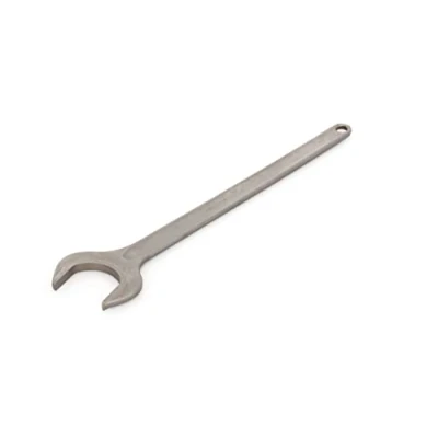 Image of GEDORE 6576460 Single Open Ended Spanner 135 mm with Hanging Hole High Quality Vanadium Steel Anti Glare Look Grey According to DIN 894