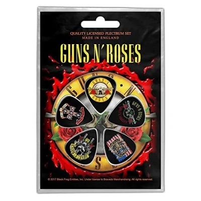 Image of Guns N Roses Plectrum Pack Bullet Logo