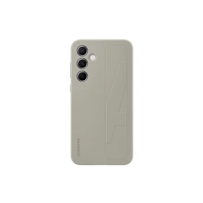 Image of Samsung Standing Silicone Back Cover Grey Galaxy A55 5G