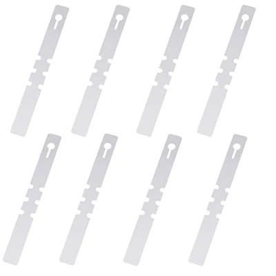Image of 100 PCS Plant Labels Plastic Tree Tags Wrap Around Hanging Waterproof Garden Nursery Markers Three Gears Adjustable Tags(White, 2x20cm)
