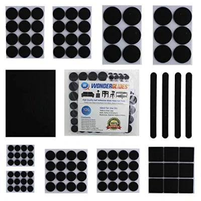 Image of 106pcs Assorted Self Adhesive Felt Pads Sticky Floor Protectors for Furniture Chair Table Feet by Lifeswonderful®