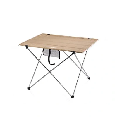 Image of Naturehike Camping Table Folding Small Dining Outdoor Portable Picnic Hiking Trip Garden Bearing Capacity 20kg Khaki L