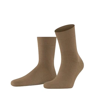 Image of FALKE Men&#039;s Homepads M HP Cotton Wool Grips On Sole 1 Pair Grip socks, Brown (Wholegrain 5017), 2.5 5