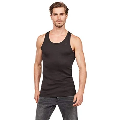 Image of G Star BASE TANK 2 PACK Top, Men&#039;s, Size: Small, Black