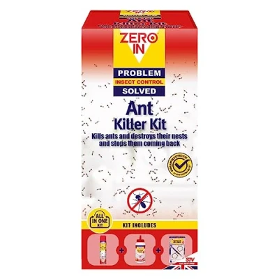 Image of Zero In All One Ant Killer Kit. Long lasting Control and Effective Prevention Reinfestations. Value Kit Includes &amp; Insect 300 ml Aerosol; Powder g; Bait Station Twinpack