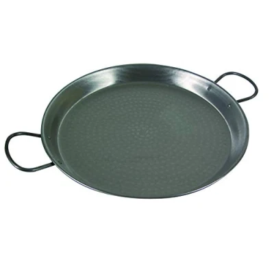Image of Vaello La Valenciana Polished Steel Valencian Paella Pan, 36 Cm, Silver