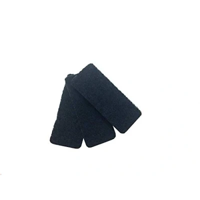 Image of Rotho, Bio, Set of 3 replacement filters for compost bucket with Activated carbon filter, black, 15,4 x 6,3 0,8 cm