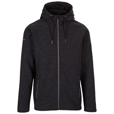 Image of Trespass Mens Fleece Full Zip Hoodie 2 Pockets Sheelane