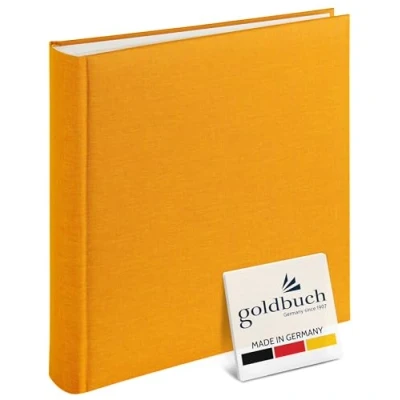 Image of Goldbuch photo album, summertime, 25x25 cm, 60 pages with glassine, yellow, 30x31 cm