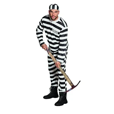 Image of Boland 83818 Adult Prisoner Costume Black
