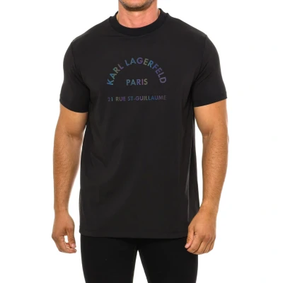 Image of Karl Lagerfeld Mens Short sleeve t shirt 755062 man Black Size 2XL