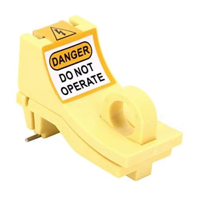Image of Tosuny Circuit Breaker Lockout, Miniature Big Easy Lockout Kit Suitable to use with Padlock Diameter ＜ 7mm/0.3in, Outward Pin Security Lock Off Device