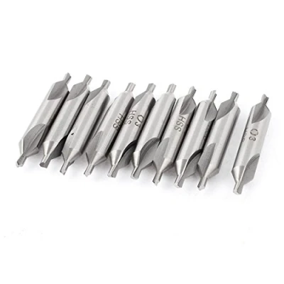 Image of Sourcingmap 3mm 60 Degree HSS Center Drill Countersink Bit Lathe Mill Tool 10Pcs