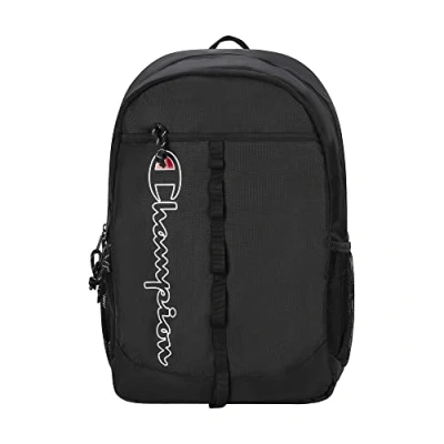 Image of Champion Unisex Center Backpacks, Pitch Black, One Size UK