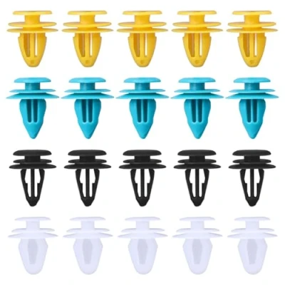 Image of SYEYCW 60 Pcs Car Panel Clips, Trim Clips Plastic Fasteners, Universal Retainer Four Sizes Ranging from 8mm to 10mm, for Boots, Interior Doors or Panels, Fits Most Vehicles