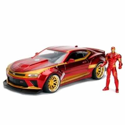Image of MARVEL IRONMAN 2016 CHEVY CAMARO SS 1:24 SCALE DIE CAST CAR
