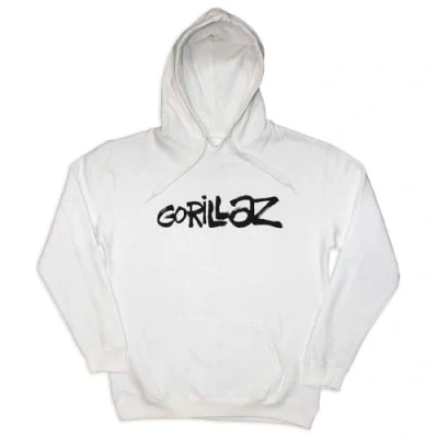 Image of Rock Off officially licensed products Gorillaz Cracker Island Pullover Hoodie S White