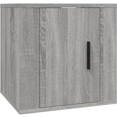 Image of vidaXL Wall Mounted TV Cabinet Grey Sonoma 40x34,5x40 cm