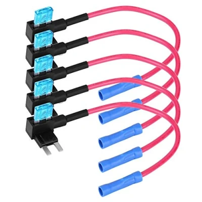 Image of car Add A Circuit Fuse Tap, Keenso Auto adapter Blade Holder with 15A Pack of 5(Mini) Other Accessories fusebox
