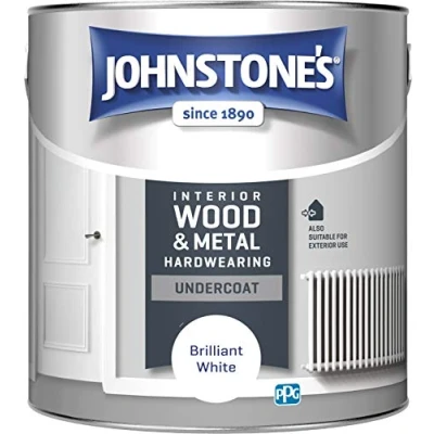 Image of Johnstone&#039;s All Purpose Undercoat Paint Brilliant White 2.5L