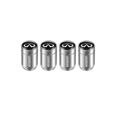 Image of FNDYMNPG 4pcs car Tyre dust caps, for Infiniti Q50 Q60 Q70 Auto Tire Valve Stem caps Air Covers,B