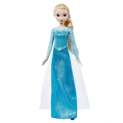 Image of Mattel Disney Frozen Toys, Singing Elsa Fashion Doll in Signature Outfit, Sings “Let It Go 4 Languages from Movie, JDL58