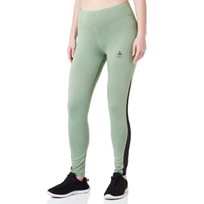 Image of Odlo Women Running tights ESSENTIALS MESH, loden frost, XS