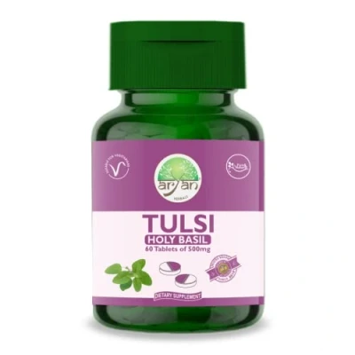 Image of Aryan Herbals Tulsi (Holy Basil) 60 Tablets of 500 MG