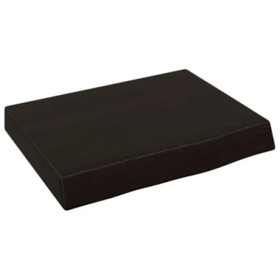 Image of vidaXL Wall Shelf Dark Brown 40x30x(2 6) cm Treated Solid Wood Oak