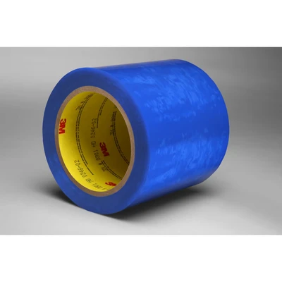 Image of 3M 8901 Polyester Silicone Adhesive Tape, 400 Degree F Performance Temperature, 2.3 mil Thick, 72 yds Length x 1&quot; Width, Blue