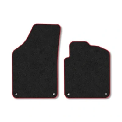 Image of Car Mats Compatible with Peugeot Rcz (2010 2015) Tailored Fit Red Carpet Floor Set Accessory Custom 4 Pieces Anti Slip Backing &amp; Binding Trim Edge