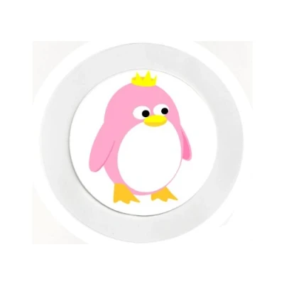 Image of Princess Pink Penguin Cartoon/Fun Car Tax Disc Holder Reuseable
